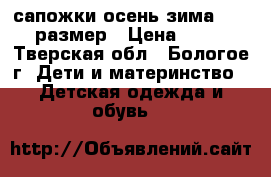 сапожки осень-зима 24-25 размер › Цена ­ 150 - Тверская обл., Бологое г. Дети и материнство » Детская одежда и обувь   